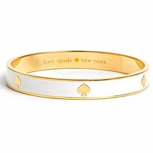 Kate Spade Gold and Cream Enamel Bangle